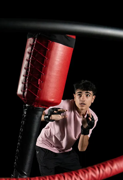 BotBoxer engaging workout