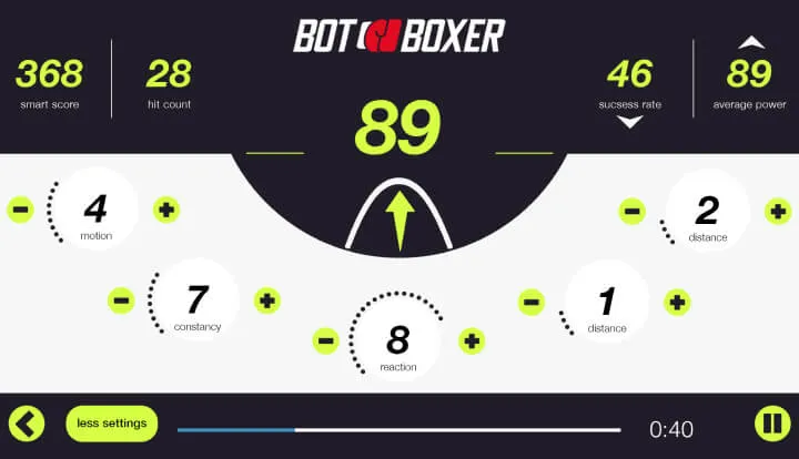 BotBoxer free training mode