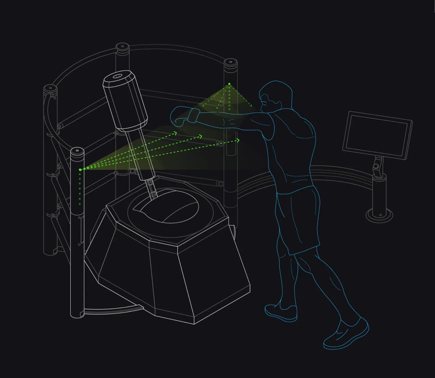 BotBoxer real-time vision tracks your every move