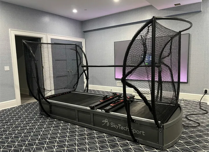 Ski simulator in home