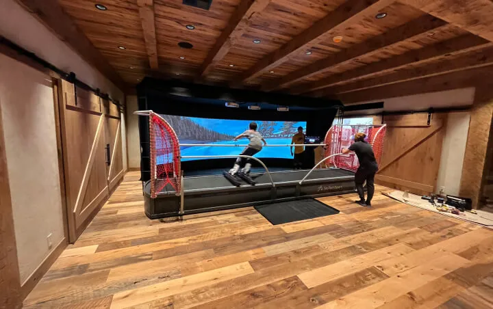 Ski simulator room